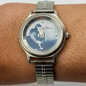 Vintage Silver & Blue James Dean Watch